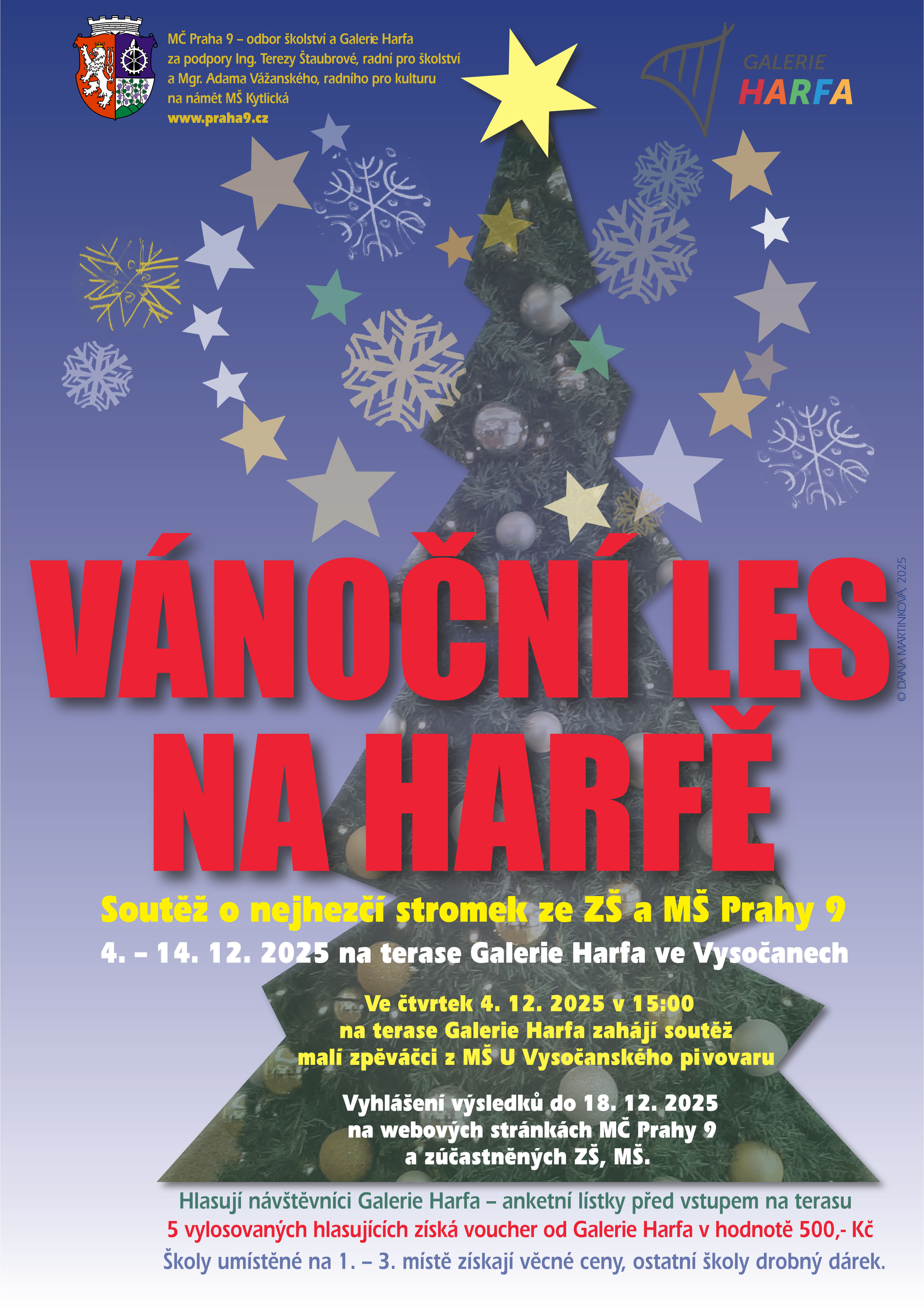 vanocni les na harfe 2025